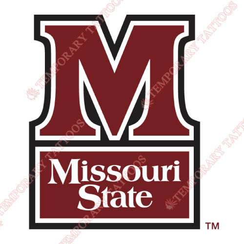 Missouri State Bears Customize Temporary Tattoos Stickers NO.5135